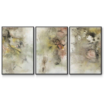 Soft Inspiration I - Floater Framed Canvas Set