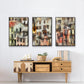 Stacked Houses I - Floater Framed Canvas Set