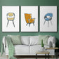Take a Seat I - Floater Framed Canvas Set