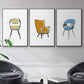 Take a Seat I - Floater Framed Canvas Set