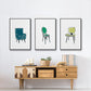 Take a Seat VI - Floater Framed Canvas Set