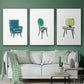Take a Seat VI - Floater Framed Canvas Set