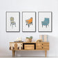Take a Seat X - Floater Framed Canvas Set
