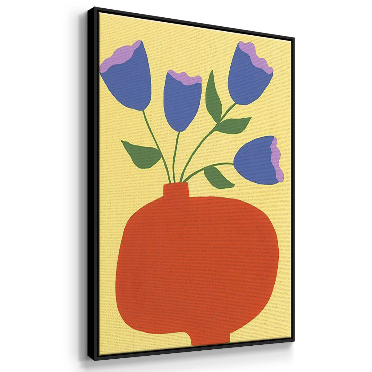 Modern Blooms I - Floater Framed Canvas Set