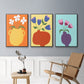Modern Blooms I - Floater Framed Canvas Set