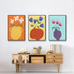 Modern Blooms I - Floater Framed Canvas Set