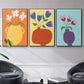 Modern Blooms I - Floater Framed Canvas Set