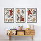 Soft Palms IV - Floater Framed Canvas Set