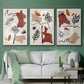 Soft Palms IV - Floater Framed Canvas Set