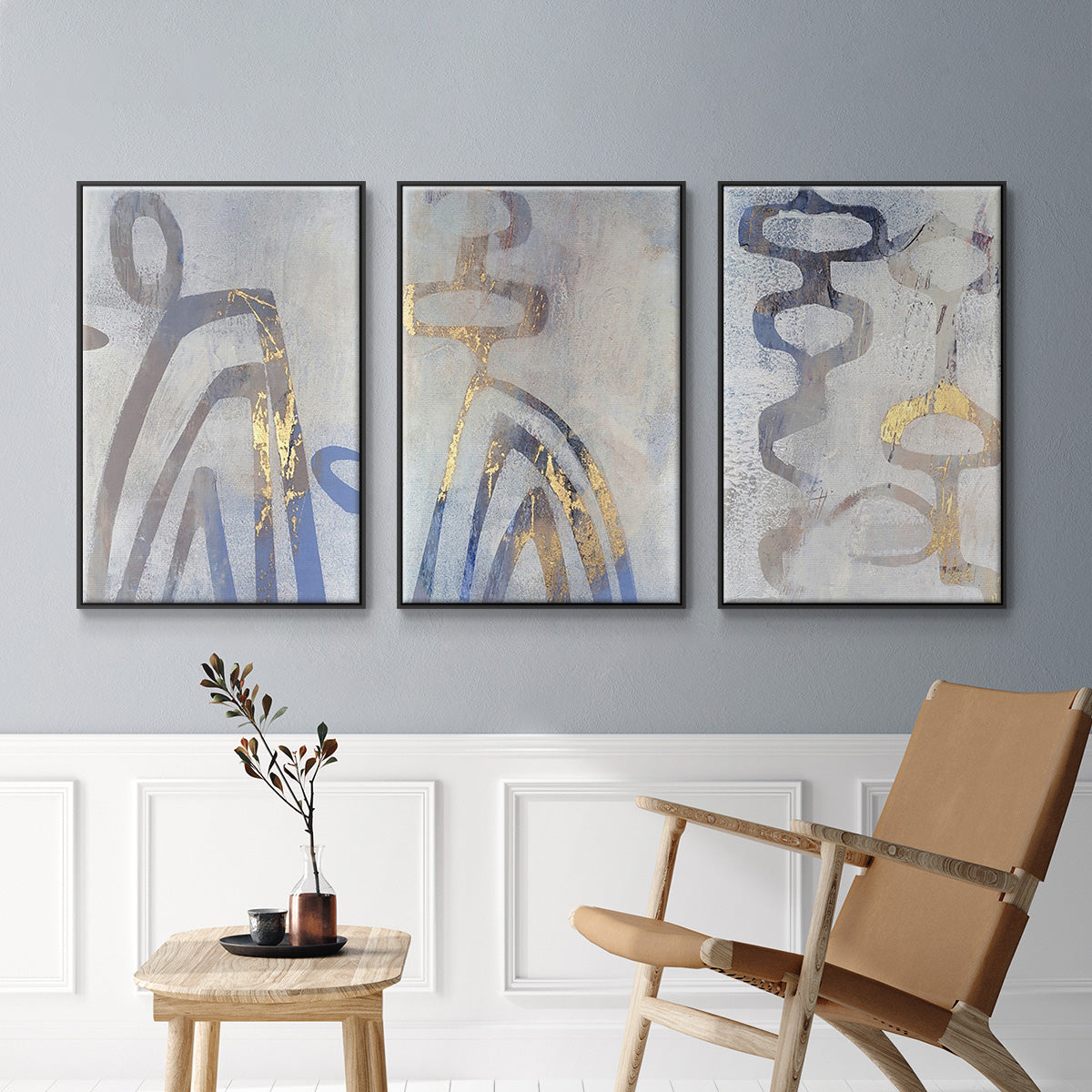 Linx I - Floater Framed Canvas Set