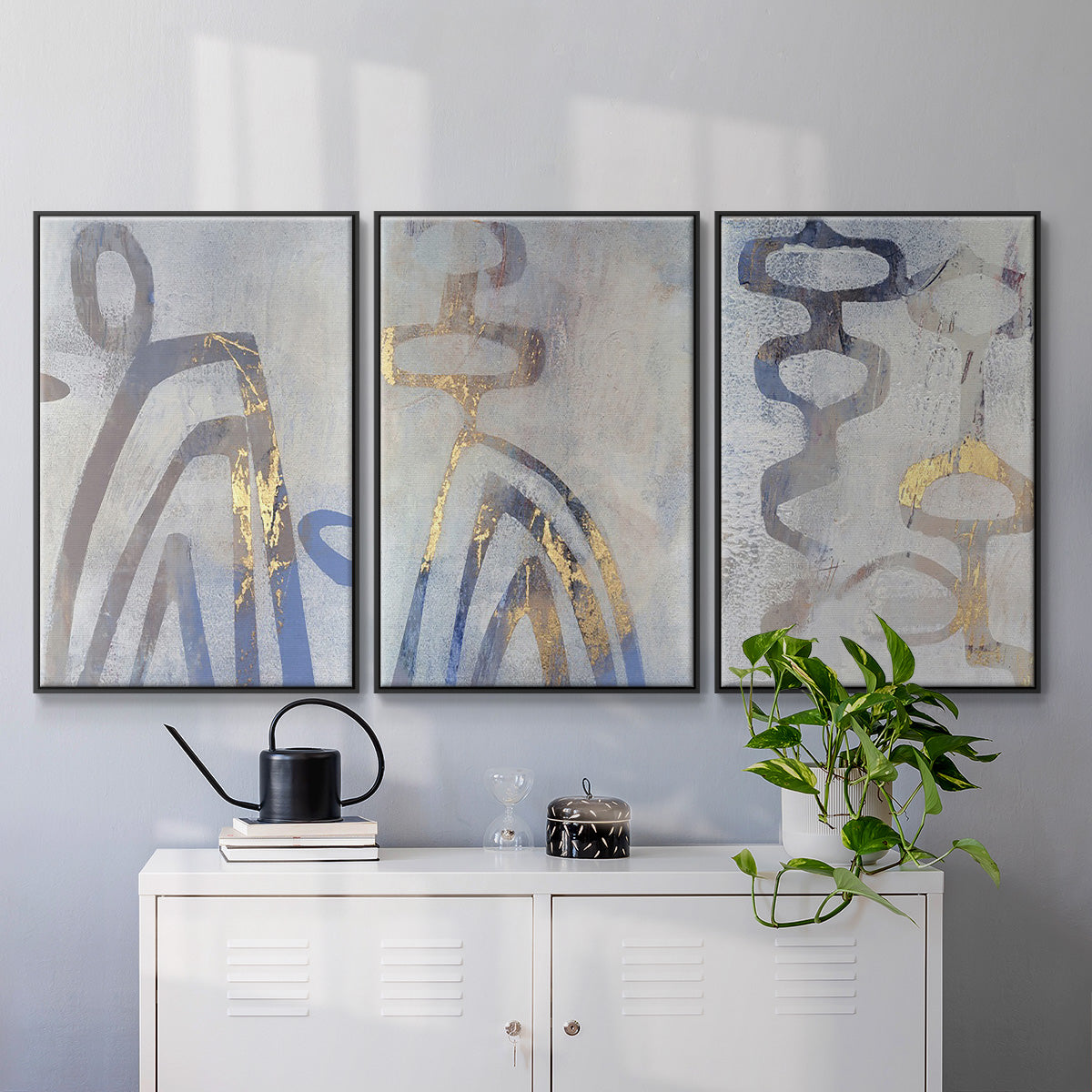 Linx I - Floater Framed Canvas Set