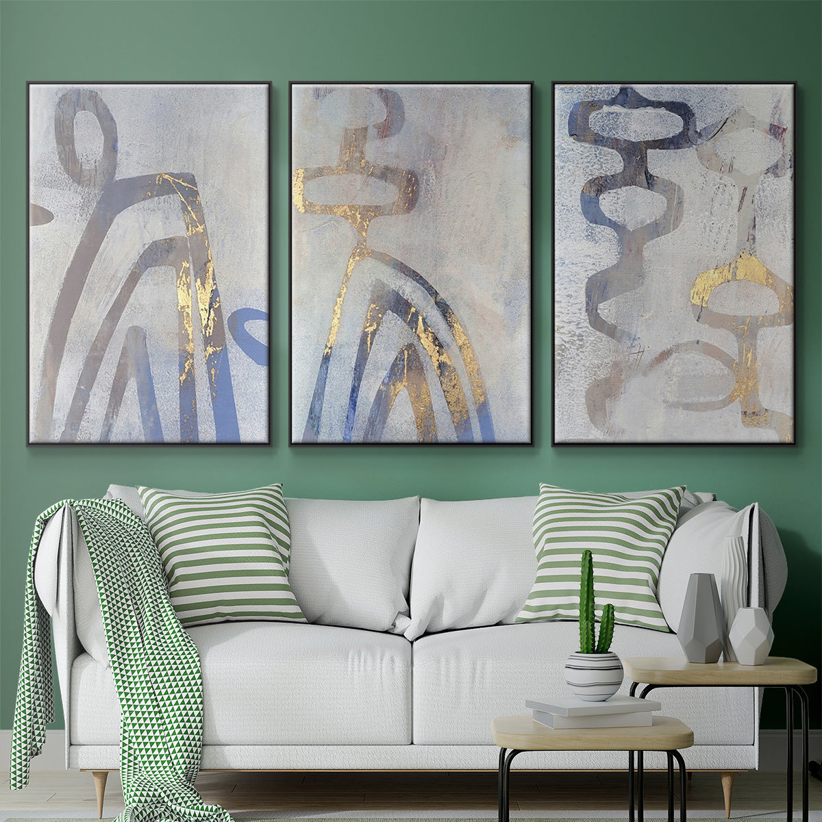 Linx I - Floater Framed Canvas Set