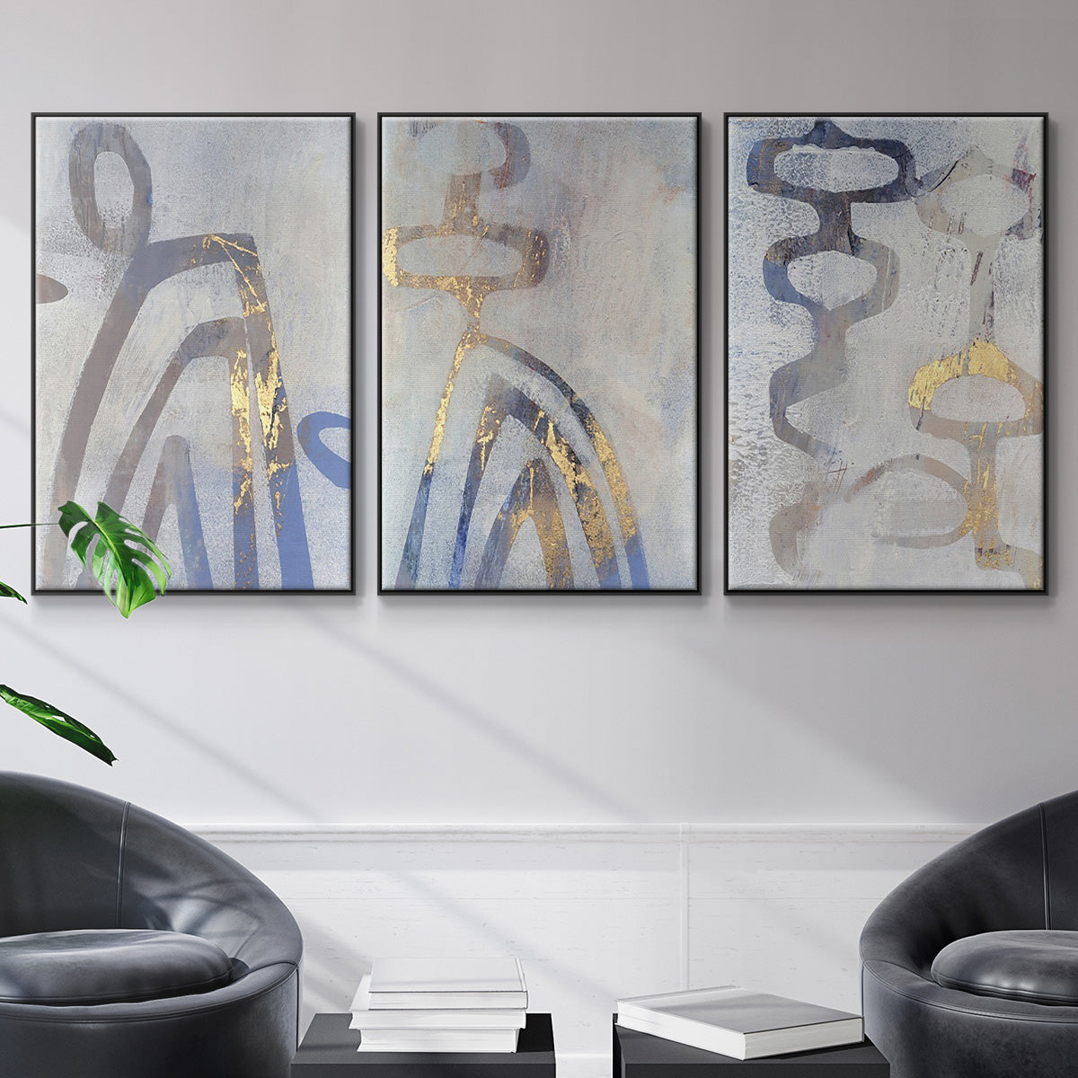 Linx I - Floater Framed Canvas Set