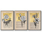 Floral Diary I - Floater Framed Canvas Set