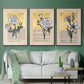 Floral Diary I - Floater Framed Canvas Set