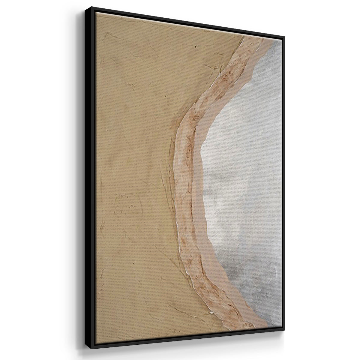 Silver Lake I - Floater Framed Canvas Set