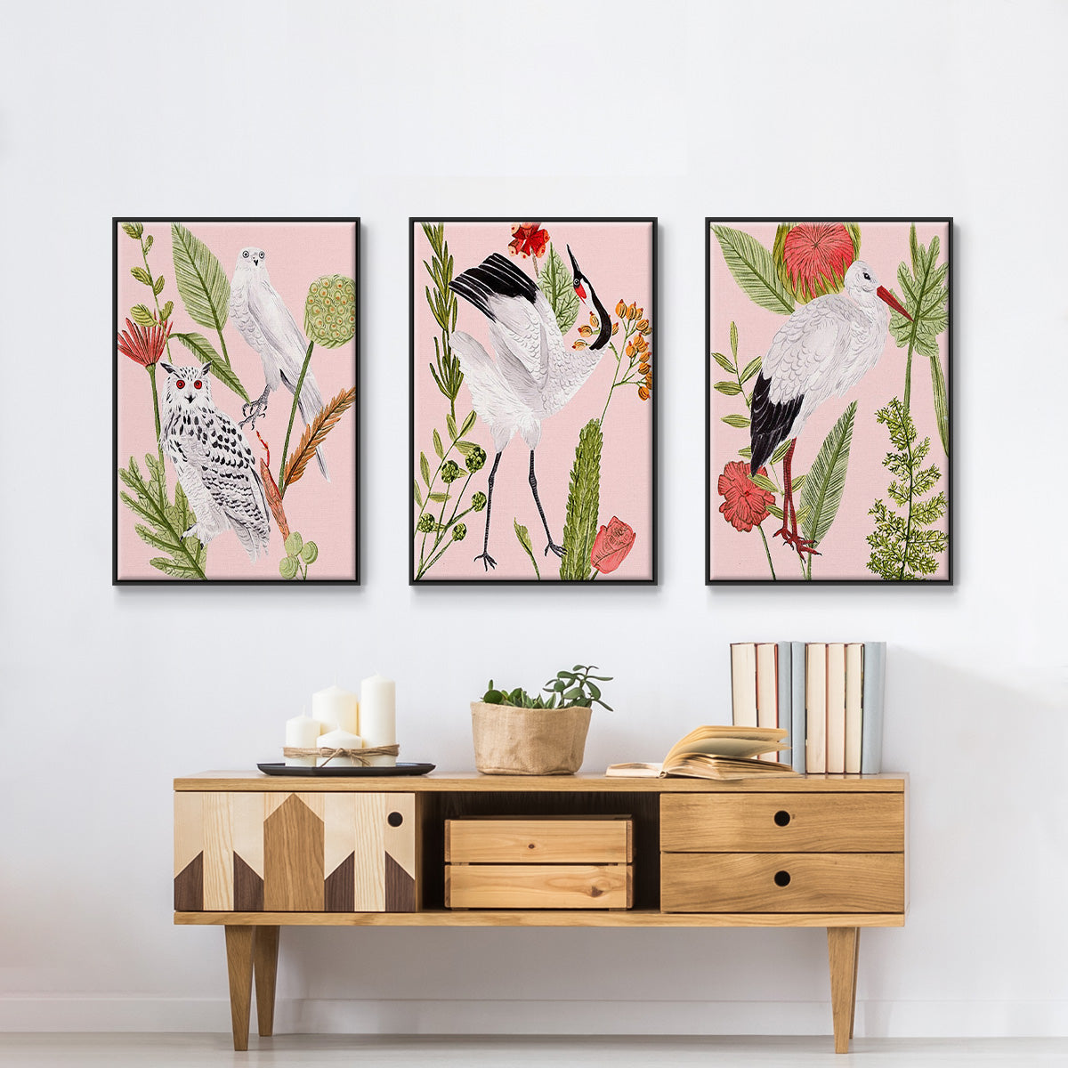 Birds in Motion IV - Floater Framed Canvas Set