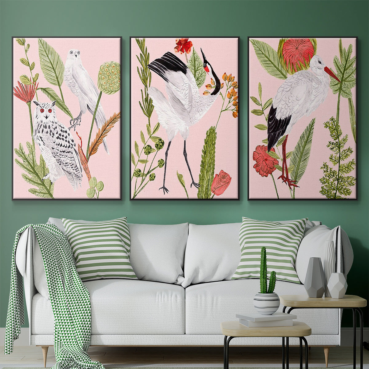 Birds in Motion IV - Floater Framed Canvas Set