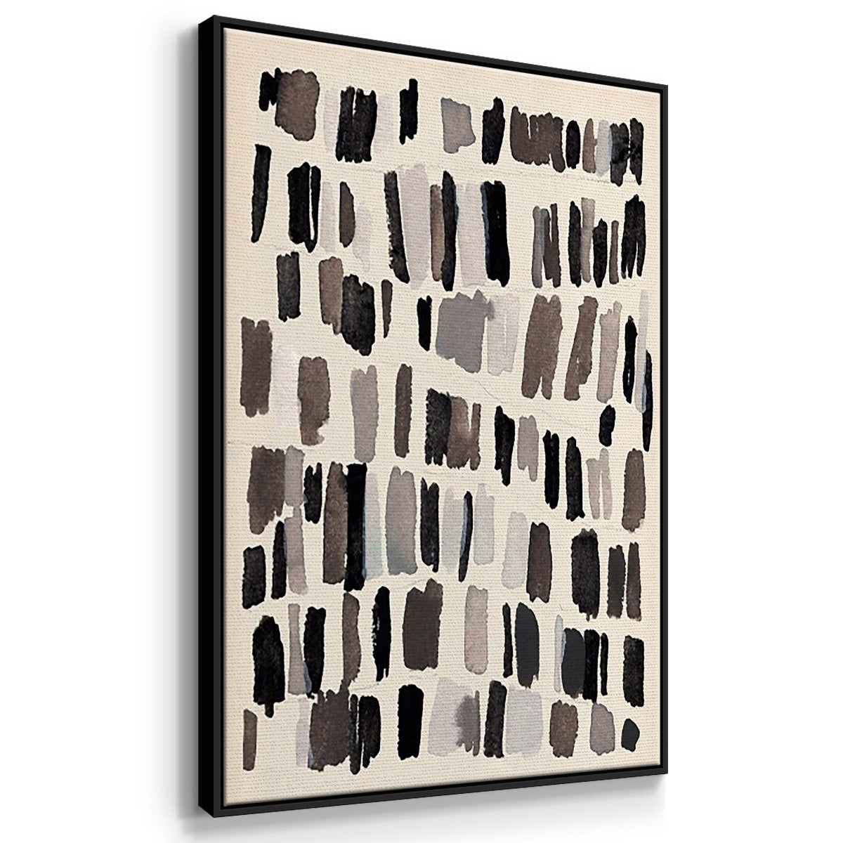 Chalk and Flint I - Floater Framed Canvas Set