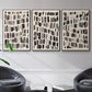 Chalk and Flint I - Floater Framed Canvas Set