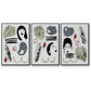 Collected Mindfulness I - Floater Framed Canvas Set