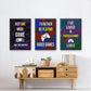 Gamer at Play I - Floater Framed Canvas Set