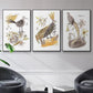 Glowing Garden at Dusk I - Floater Framed Canvas Set