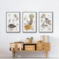 Glowing Garden at Dusk IV - Floater Framed Canvas Set