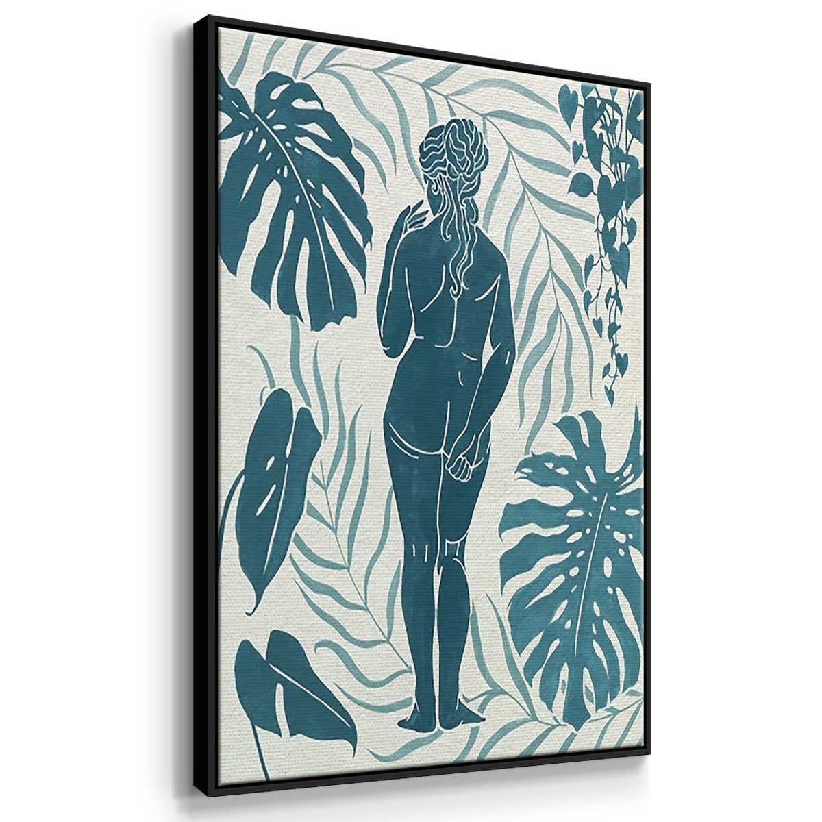 Moon Gazer I - Floater Framed Canvas Set
