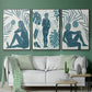 Moon Gazer I - Floater Framed Canvas Set