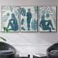 Moon Gazer I - Floater Framed Canvas Set
