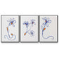 Wobbly Blooms I - Floater Framed Canvas Set
