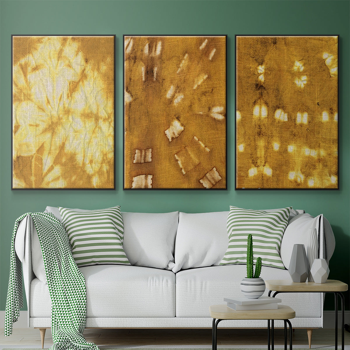 Turmeric Sunrise I - Floater Framed Canvas Set