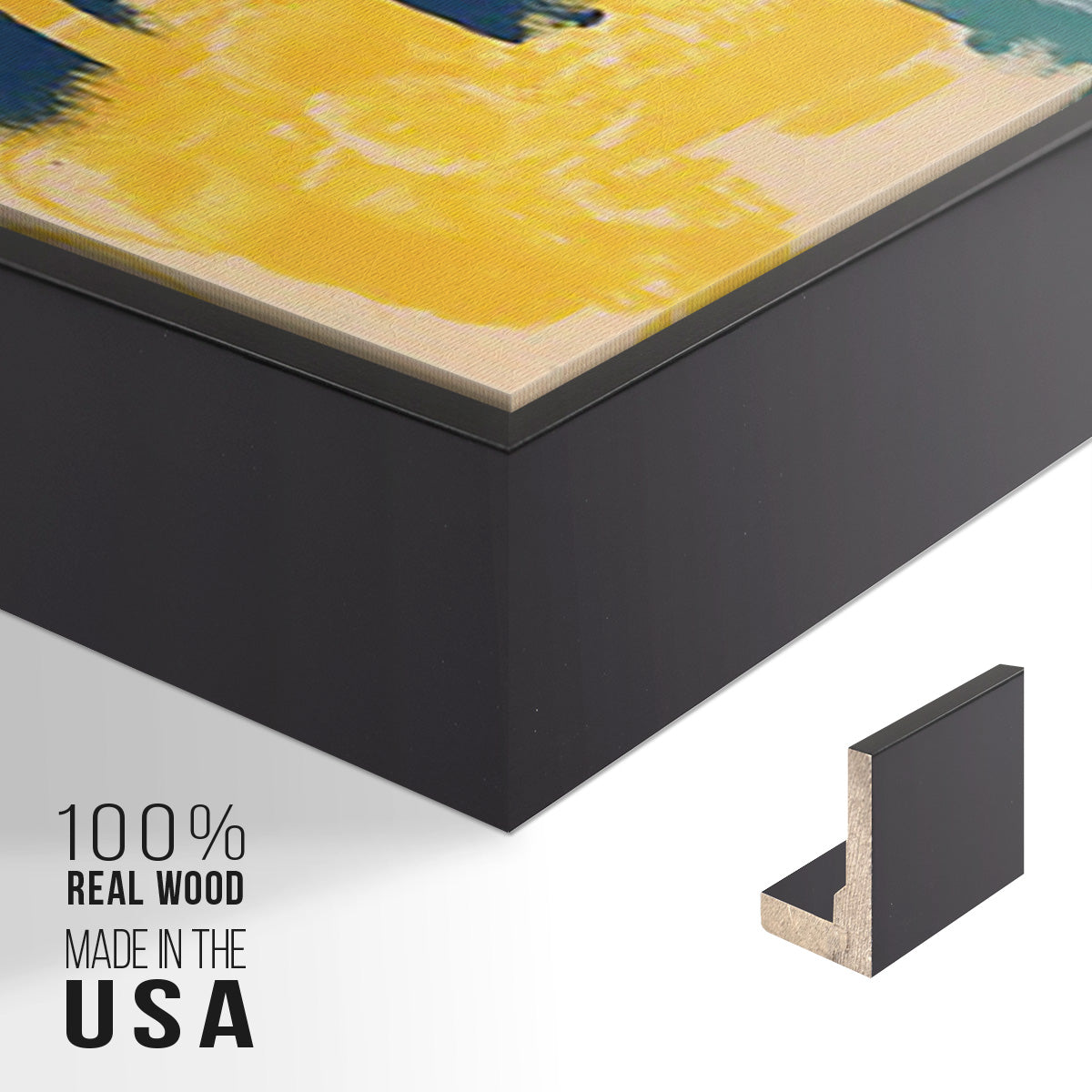Tropical Graphics I - Floater Framed Canvas Set