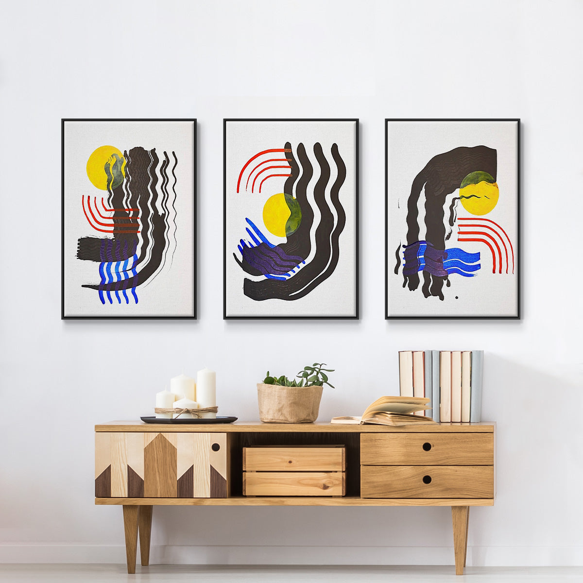 Shifting I - Floater Framed Canvas Set