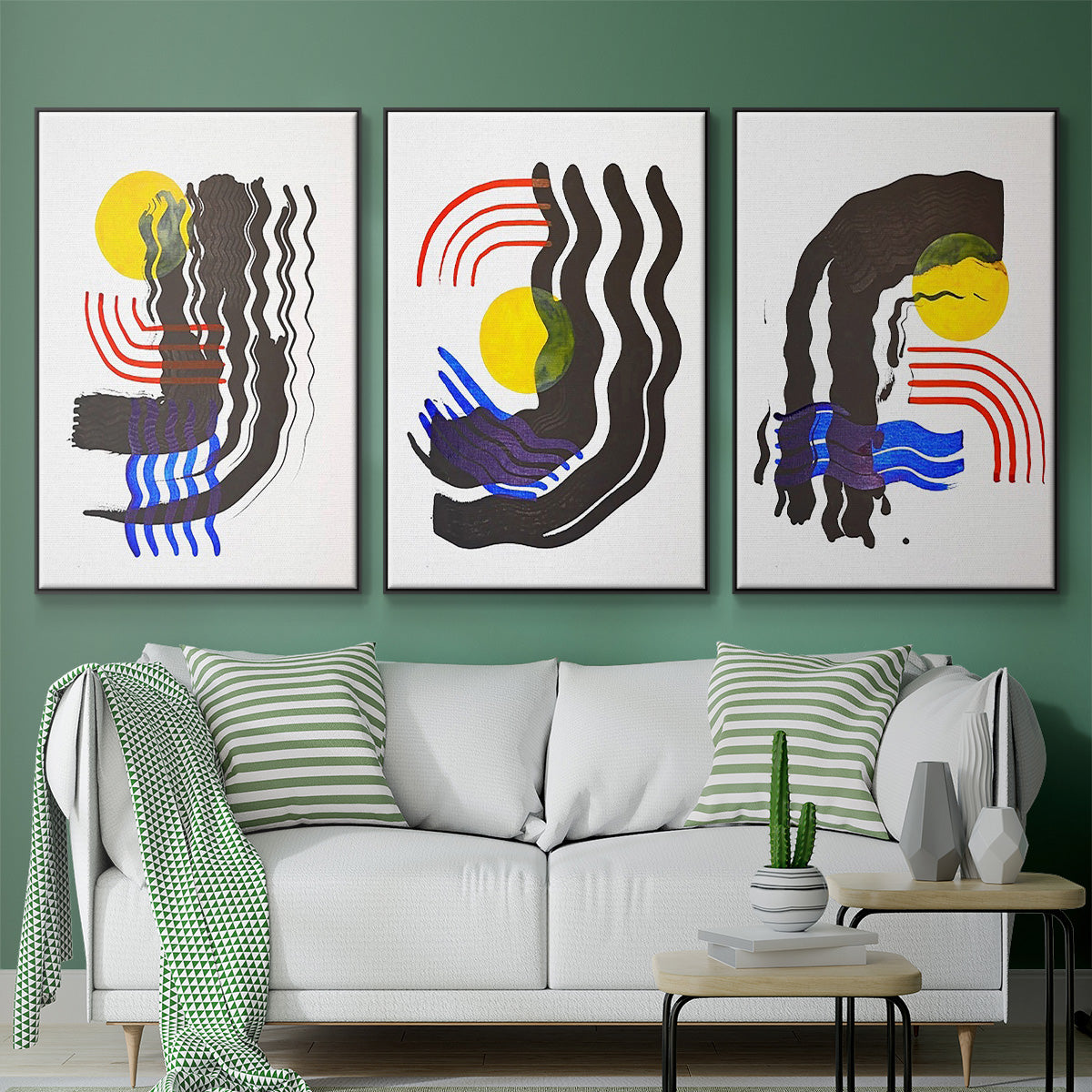 Shifting I - Floater Framed Canvas Set