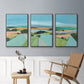 Bright Colored Countryside I - Floater Framed Canvas Set