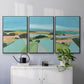 Bright Colored Countryside I - Floater Framed Canvas Set