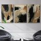 Baked Paintstrokes I - Floater Framed Canvas Set