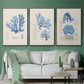 Blue Marine Algae IV - Floater Framed Canvas Set