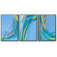 Circulating Flow I - Floater Framed Canvas Set