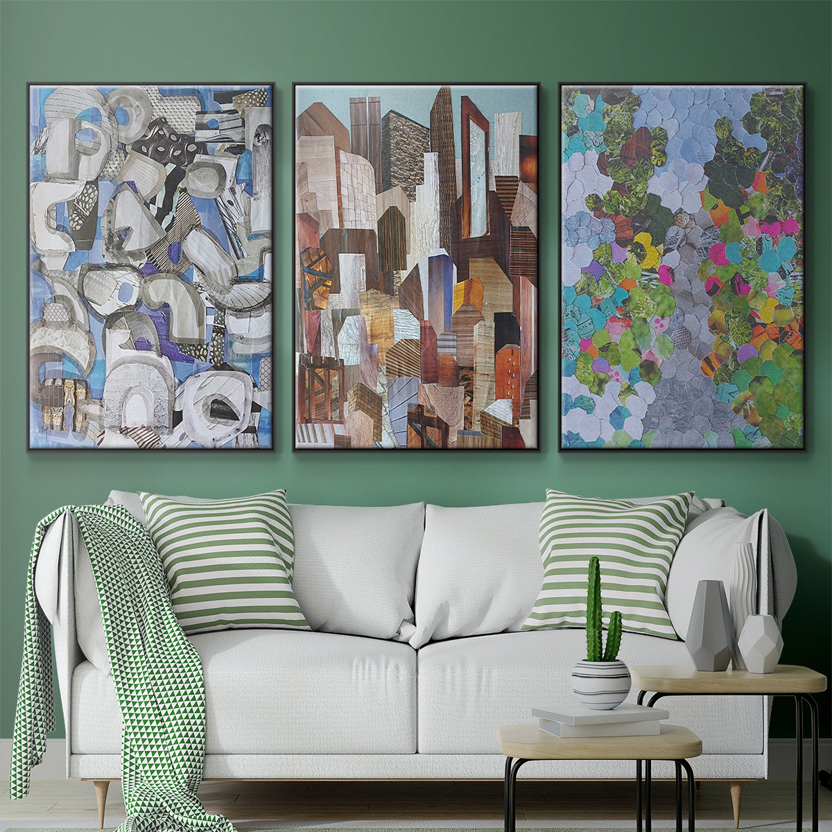 Magenta Garden - Floater Framed Canvas Set