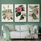 Pink Floral Mix I - Floater Framed Canvas Set