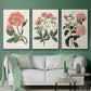Pink Floral Mix IV - Floater Framed Canvas Set