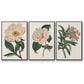 Pink Floral Mix VI - Floater Framed Canvas Set