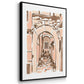 Blush Architecture Study I - Floater Framed Canvas Set