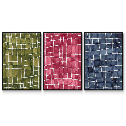 Square Bluff I - Floater Framed Canvas Set