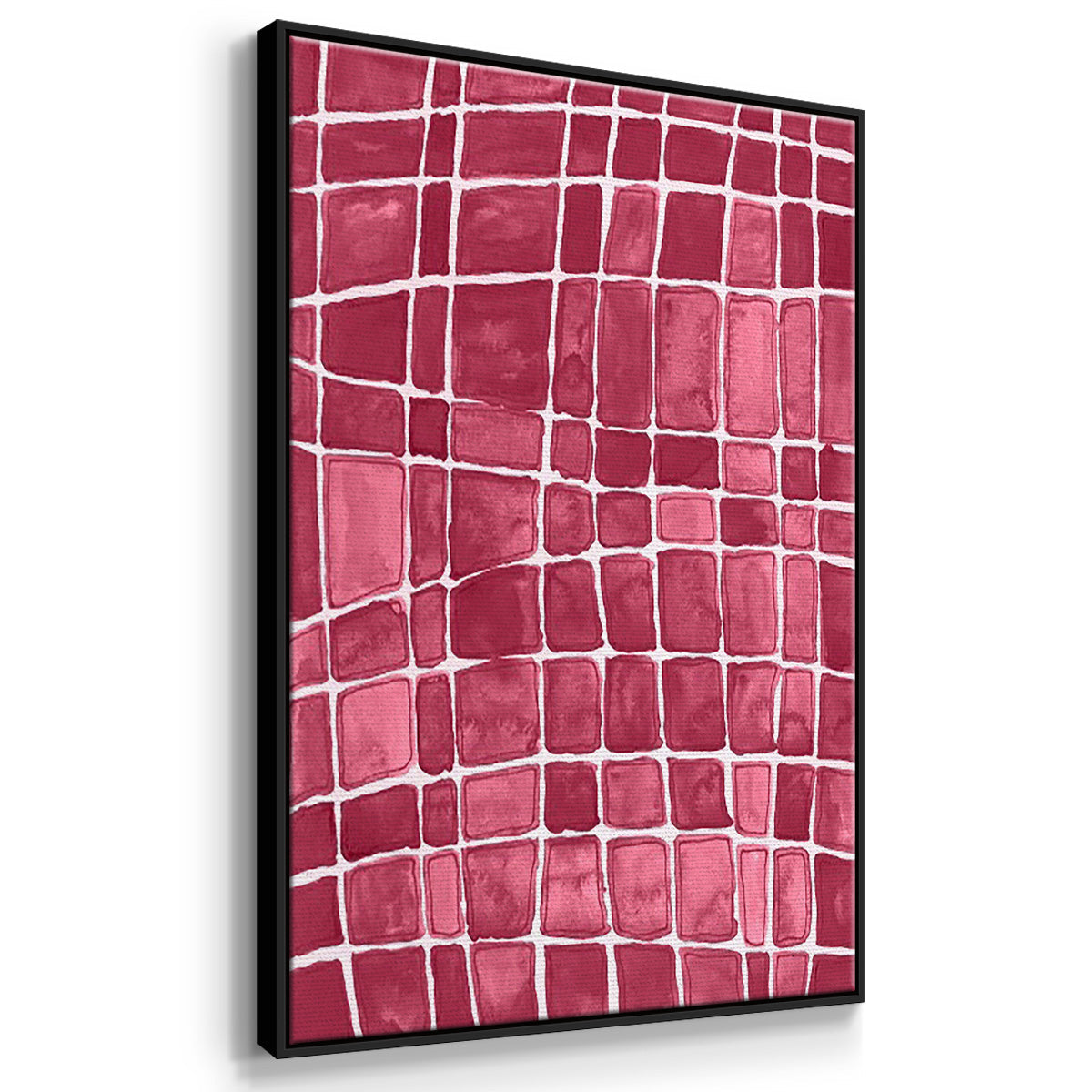 Square Bluff I - Floater Framed Canvas Set