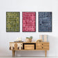 Square Bluff I - Floater Framed Canvas Set