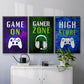 It's Game On I - Floater Framed Canvas Set